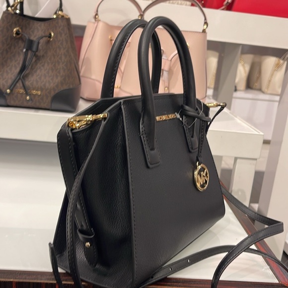 MICHAEL KORS
Avril Small Leather Top-Zip Satchel
COLOR: Black 
NWT - Picture 4 of 16